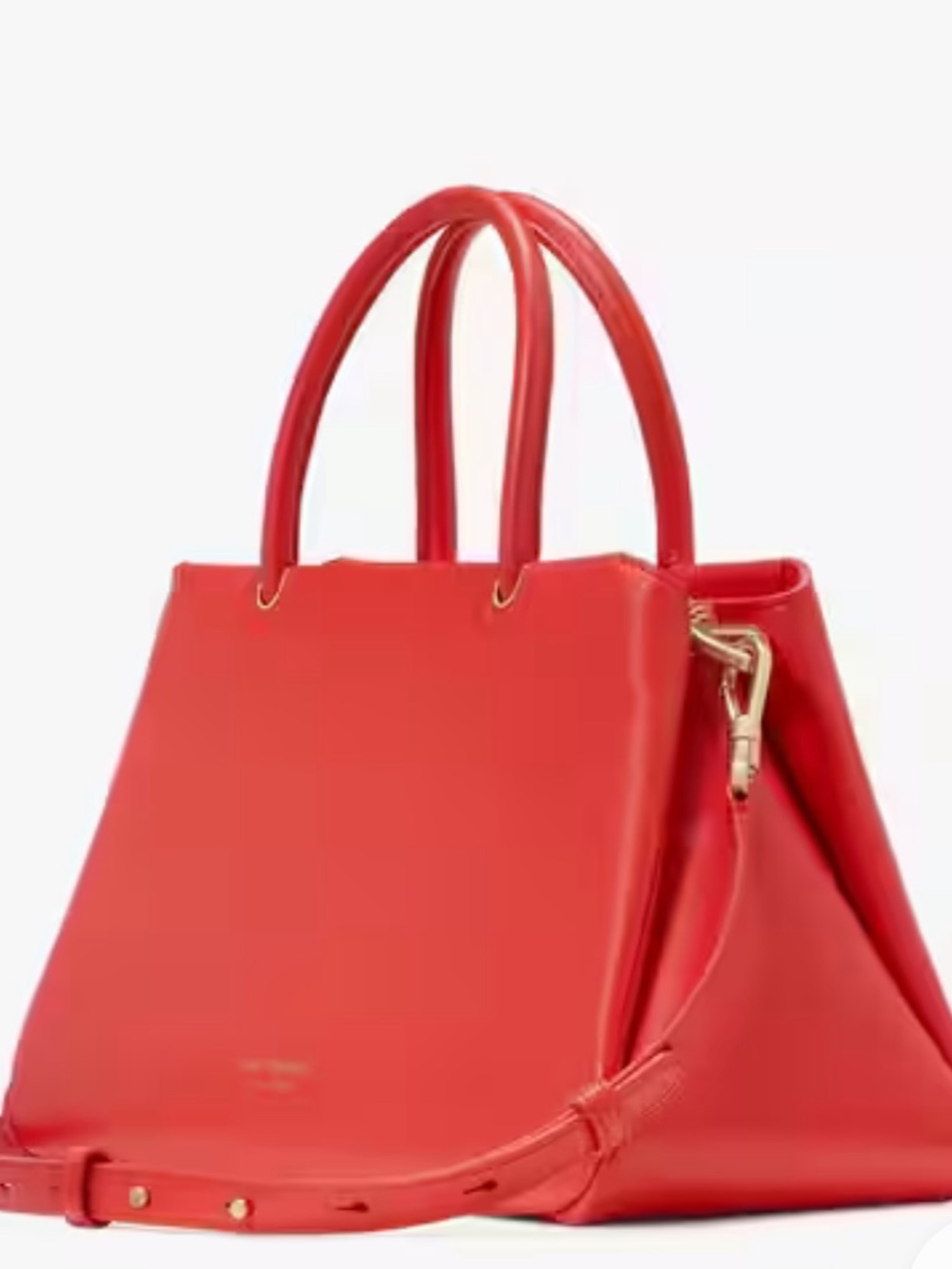 NWT Kate Spade Leather Grace Med Satchel in Flame Scarlet - Picture 1 of 8